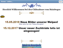 Tablet Screenshot of chihuahuas-vom-mainbogen.de